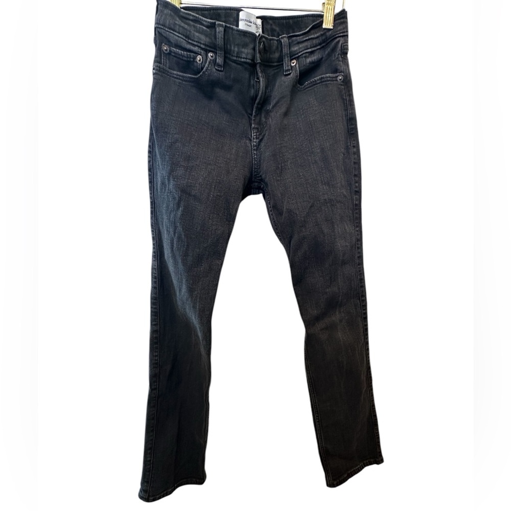 Abercrombie Kids Black Straight Jeans - Size 13/14 Long